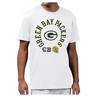 Men's Starter White Green Bay Packers All-Around Fan Graphic T-Shirt