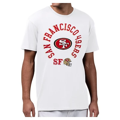 Men's Starter White San Francisco 49ers All-Around Fan Graphic T-Shirt