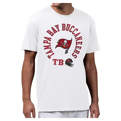 Men's Starter White Tampa Bay Buccaneers All-Around Fan Graphic T-Shirt