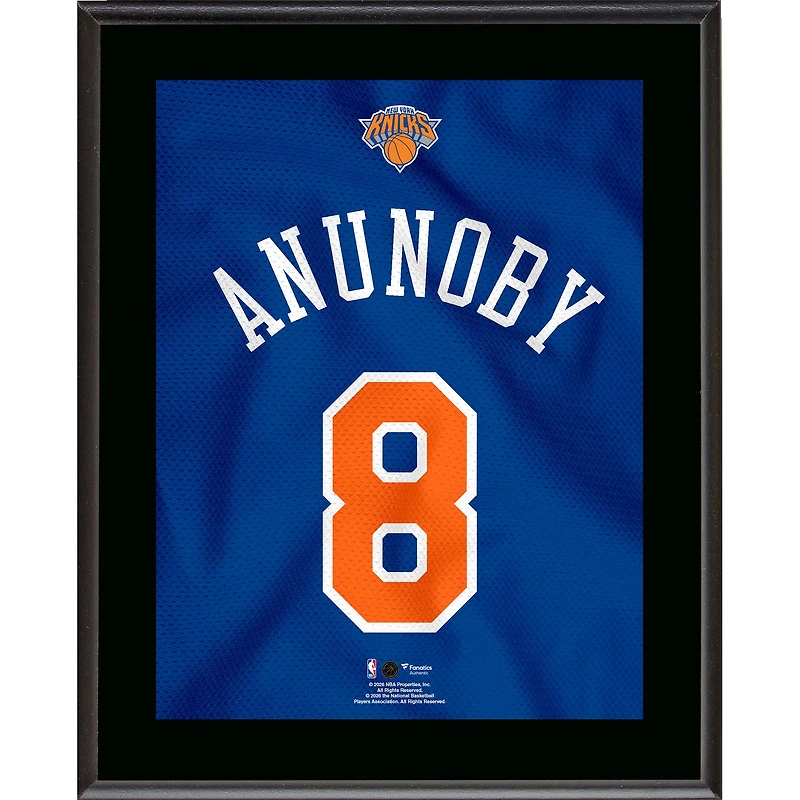OG Anunoby New York Knicks 10.5" x 13" Jersey Number Sublimated Player Plaque