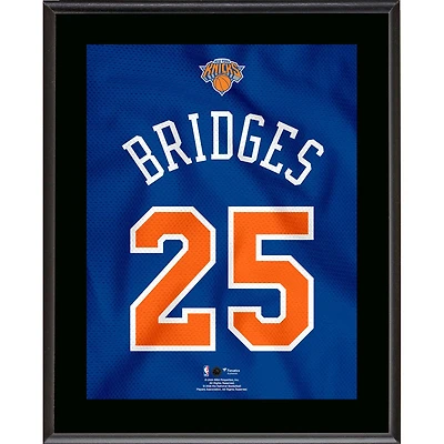Mikal Bridges New York Knicks 10.5" x 13" Jersey Number Sublimated Player Plaque