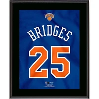 Mikal Bridges New York Knicks 10.5" x 13" Jersey Number Sublimated Player Plaque