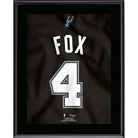 De'Aaron Fox San Antonio Spurs 10.5" x 13" Jersey Number Sublimated Player Plaque