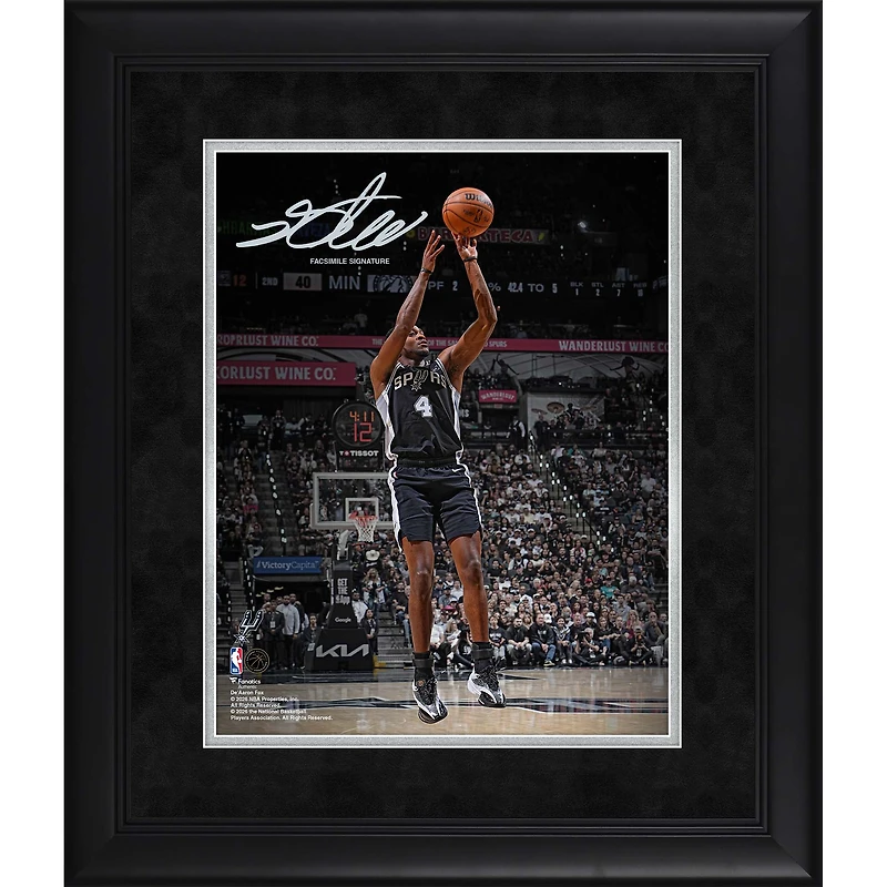 De'Aaron Fox San Antonio Spurs Facsimile Signature Framed 11" x 14" Spotlight Photograph