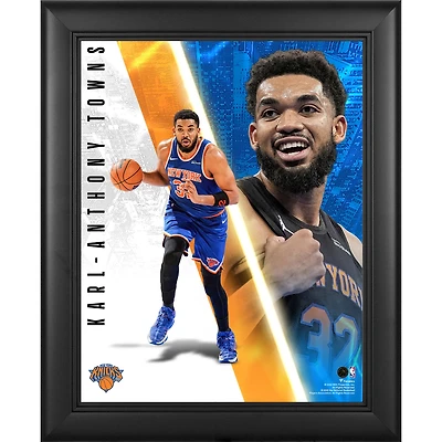 Karl-Anthony Towns New York Knicks Framed 13" x 16" Radiance Collage