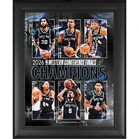 San Antonio Spurs Framed 13" x 16" 2026 NBA Western Conference Finals Champions Collage