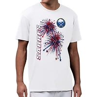 Men's Starter White Buffalo Sabres American Sparks T-Shirt