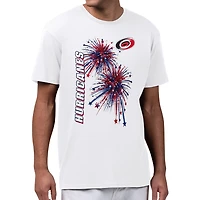 Men's Starter White Carolina Hurricanes American Sparks T-Shirt