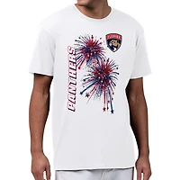 Men's Starter White Florida Panthers American Sparks T-Shirt