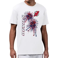 Men's Starter White New Jersey Devils American Sparks T-Shirt