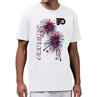 Men's Starter White Philadelphia Flyers American Sparks T-Shirt
