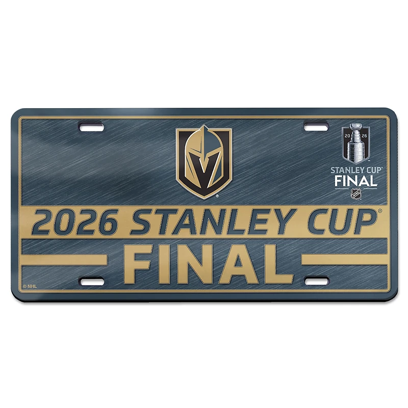 WinCraft Vegas Golden Knights 2026 Stanley Cup Final Laser Cut Acrylic License Plate