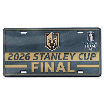 WinCraft Vegas Golden Knights 2026 Stanley Cup Final Laser Cut Acrylic License Plate