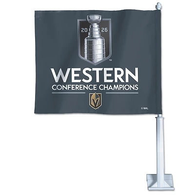 WinCraft Vegas Golden Knights 2026 NHL Western Conference Champions 11" x 15" Double-Sided Car Flag