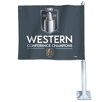 WinCraft Vegas Golden Knights 2026 NHL Western Conference Champions 11" x 15" Double-Sided Car Flag