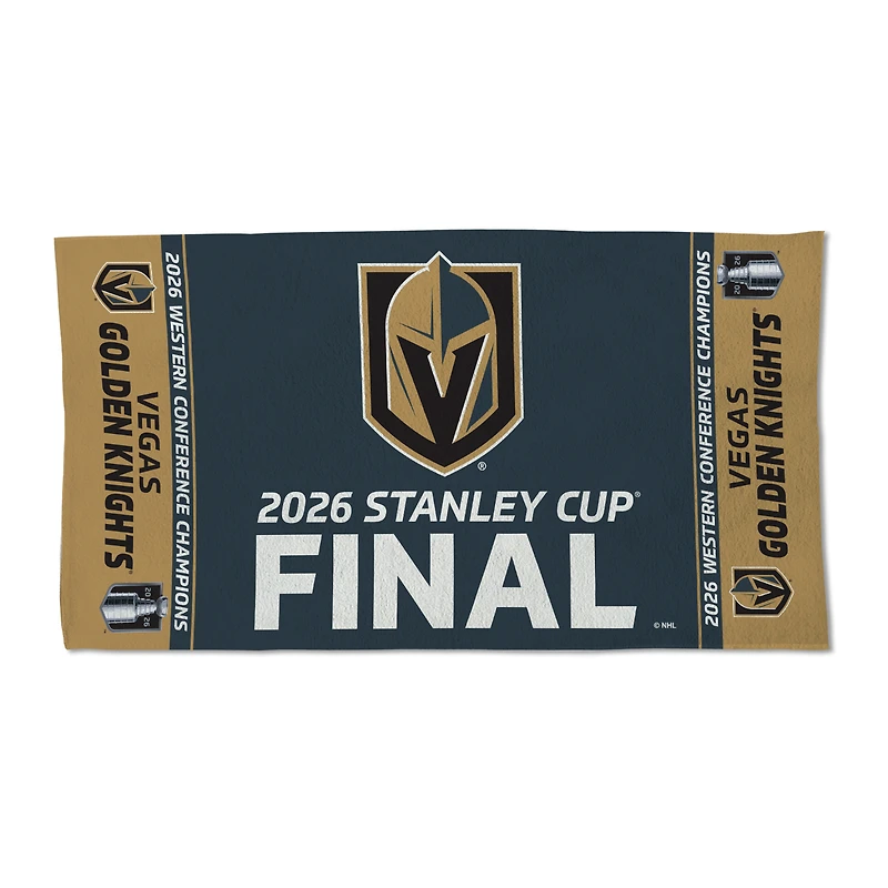 WinCraft Vegas Golden Knights 2026 NHL Western Conference Champions Locker Room 22" x 42" Double-Sided Celebration Towel
