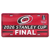 WinCraft Carolina Hurricanes 2026 Stanley Cup Final Laser Cut Acrylic License Plate