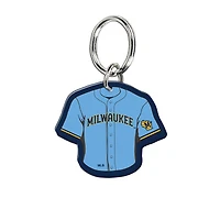 WinCraft Milwaukee Brewers Road Jersey Premium Acrylic Key Ring