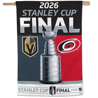 WinCraft Vegas Golden Knights vs. Carolina Hurricanes 2026 Stanley Cup Final Matchup 28" x 40" Single-Sided Vertical Banner