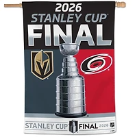 WinCraft Vegas Golden Knights vs. Carolina Hurricanes 2026 Stanley Cup Final Matchup 28" x 40" Single-Sided Vertical Banner
