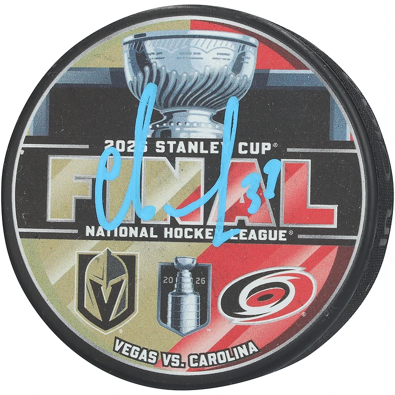 Andrei Svechnikov Carolina Hurricanes Autographed 2026 Stanley Cup Final Dueling Matchup Hockey Puck