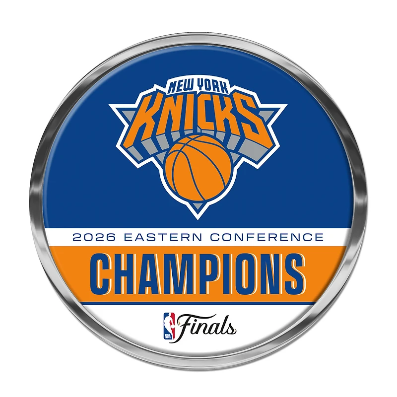 WinCraft New York Knicks 2026 NBA Eastern Conference Champions Domed Auto Emblem