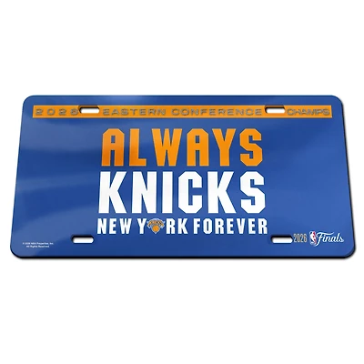 WinCraft New York Knicks 2026 NBA Eastern Conference Champions Laser Cut Acrylic License Plate
