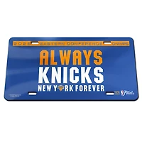 WinCraft New York Knicks 2026 NBA Eastern Conference Champions Laser Cut Acrylic License Plate
