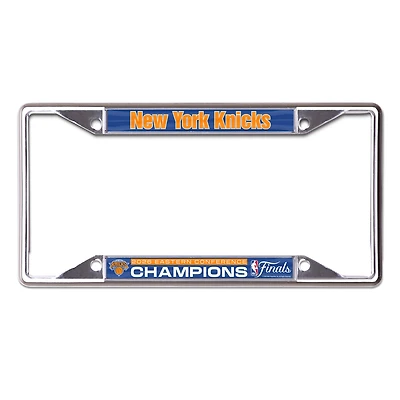WinCraft New York Knicks 2026 NBA Eastern Conference Champions Laser Cut Metal License Plate Frame