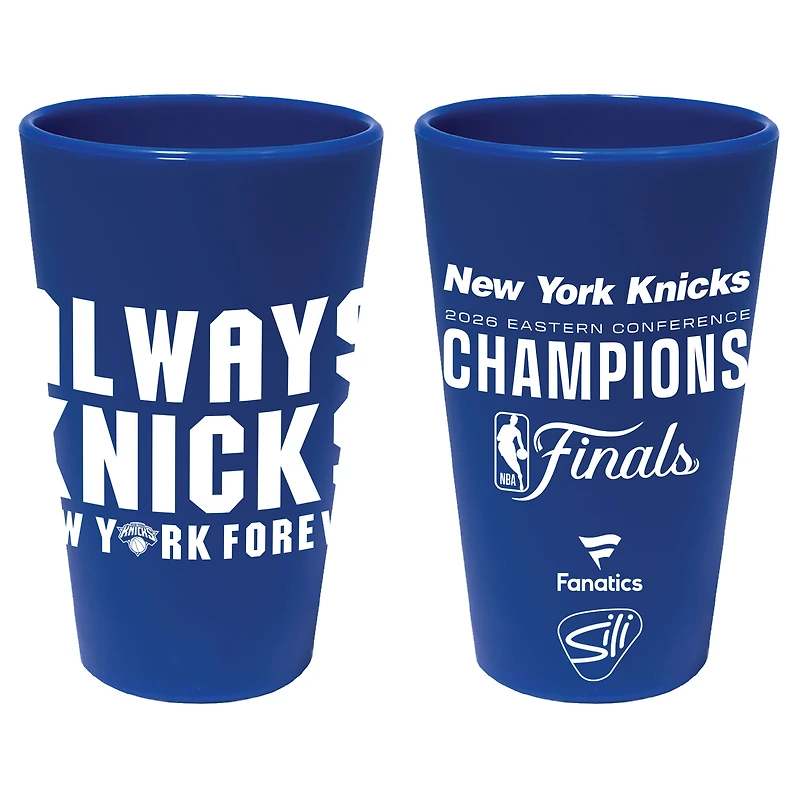 WinCraft New York Knicks 2026 NBA Eastern Conference Champions 16oz. Silicone Pint Glass