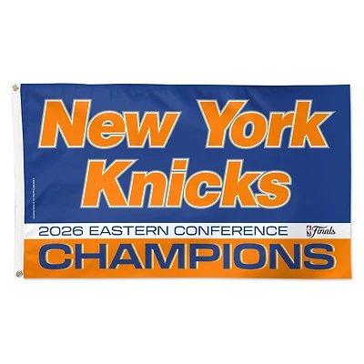 WinCraft New York Knicks 2026 NBA Eastern Conference Champions Single-Sided 3' x 5' Deluxe Flag