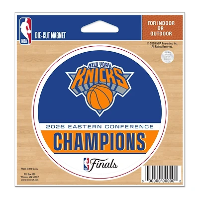 WinCraft New York Knicks 2026 NBA Eastern Conference Champions 5" x 5" Vinyl Magnet