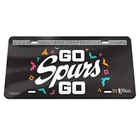 WinCraft San Antonio Spurs 2026 NBA Western Conference Champions Laser Cut Acrylic License Plate