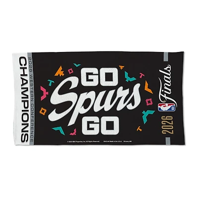 WinCraft San Antonio Spurs 2026 NBA Western Conference Champions Locker Room 22" x 42" Double-Sided Celebration Towel