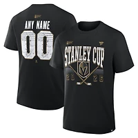 Men's Black Vegas Golden Knights 2026 Stanley Cup Final Custom Name & Number T-Shirt