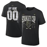 Men's Black Vegas Golden Knights 2026 Stanley Cup Final Custom Name & Number T-Shirt