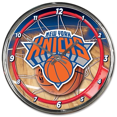 WinCraft New York Knicks Chrome Wall Clock