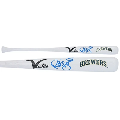 Robin Yount Milwaukee Brewers Autographed Victus Team ID Mini Bat