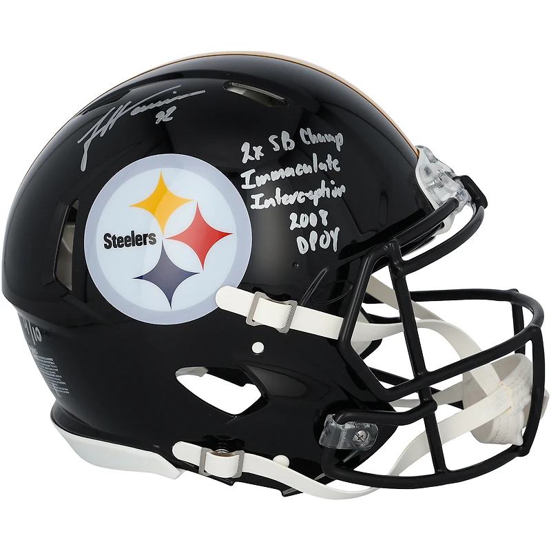 James Harrison Pittsburgh Steelers Autographed Riddell Speed Authentic Helmet with Multiple Inscriptions - Limited Edition of 10