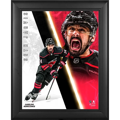 Seth Jarvis Carolina Hurricanes Framed 13" x 16" Radiance Collage