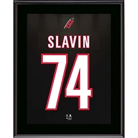 Jaccob Slavin Carolina Hurricanes 10.5" x 13" Jersey Number Sublimated Player Plaque