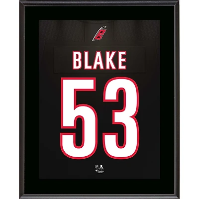 Jackson Blake Carolina Hurricanes 10.5" x 13" Jersey Number Sublimated Player Plaque