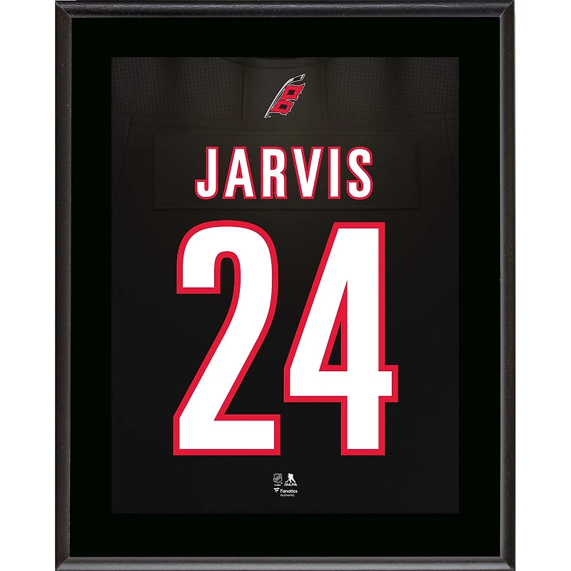 Seth Jarvis Carolina Hurricanes 10.5" x 13" Jersey Number Sublimated Player Plaque