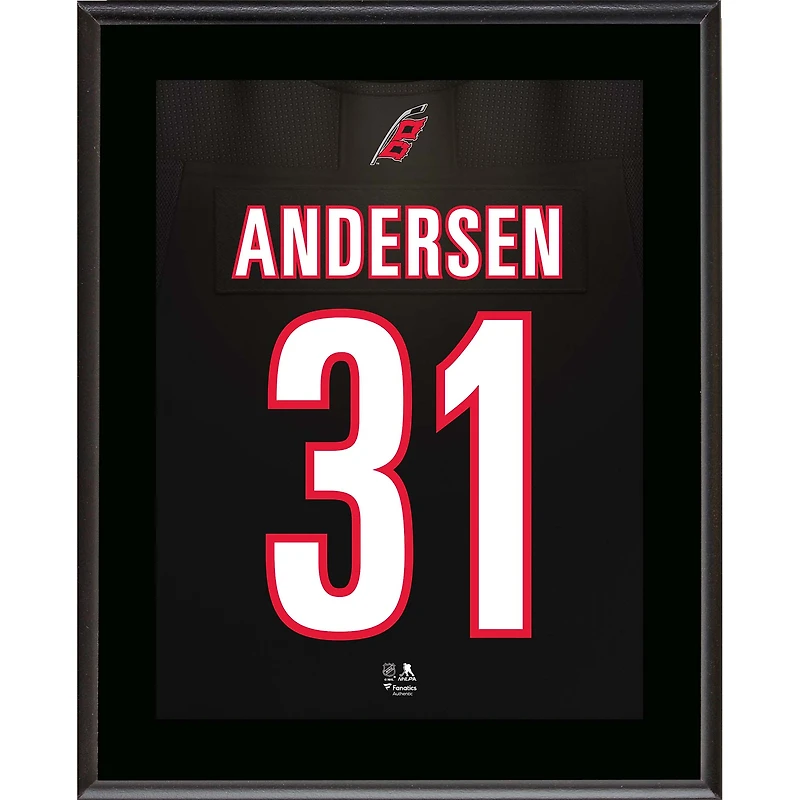 Frederik Andersen Carolina Hurricanes 10.5" x 13" Jersey Number Sublimated Player Plaque
