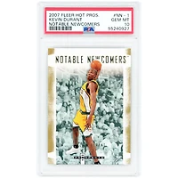 Kevin Durant Seattle SuperSonics 2007-08 Fleer Hot Prospects Notable Newcomers #NN-1 PSA Authenticated 10 Rookie Card