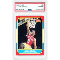 Julius Erving Philadelphia 76ers 1986-87 Fleer #31 PSA Authenticated 8 Card