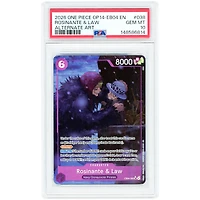 Rosinante & Law 2026 One Piece The Azure Sea's Seven Alternate Art #038 PSA Authenticated 10 Card