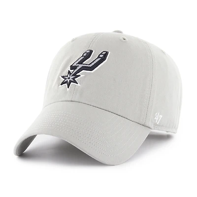 Men's '47 Silver San Antonio Spurs Clean Up Adjustable Hat