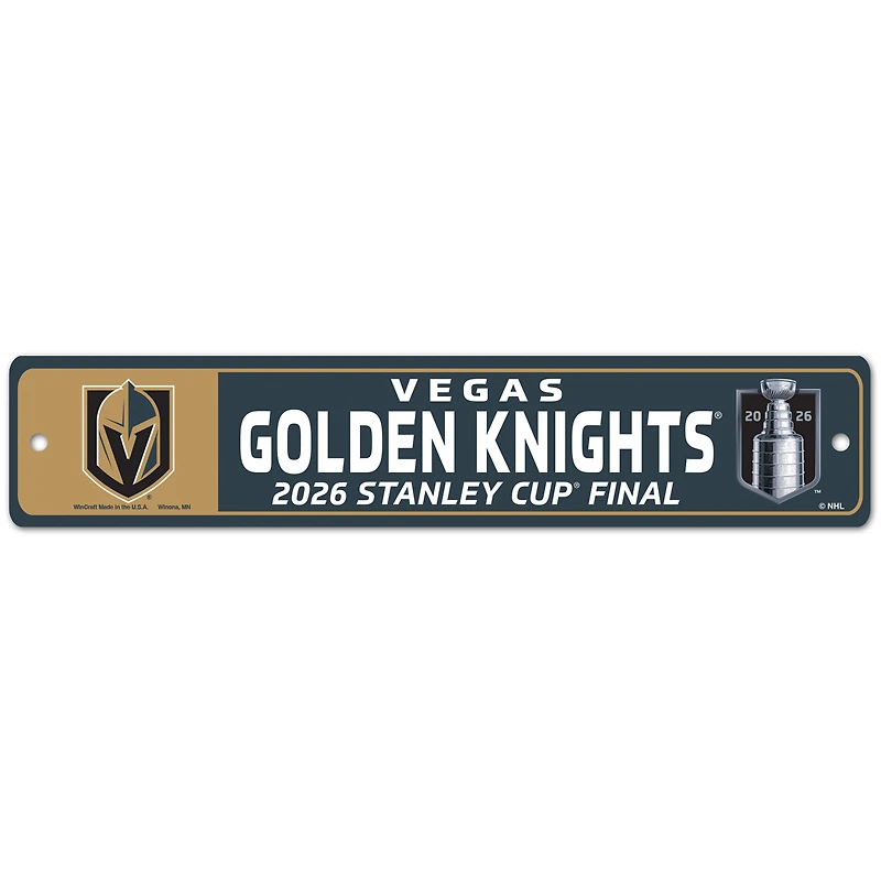 WinCraft Vegas Golden Knights 2026 Stanley Cup Final 3.75'' x 19'' Street Sign
