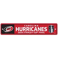 WinCraft Carolina Hurricanes 2026 Stanley Cup Final 3.75'' x 19'' Street Sign
